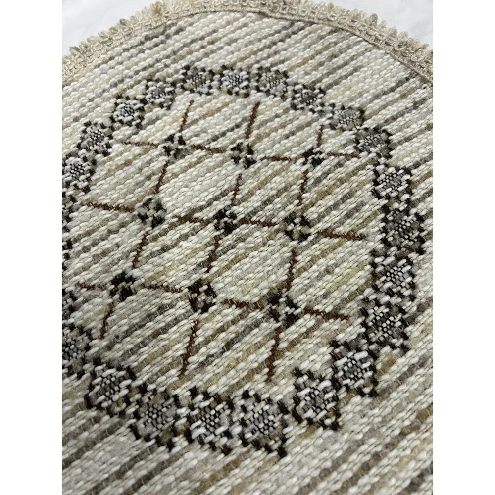 VTG Southwestern Woven‎ Placemats Large Round Doily Table Native American Design
